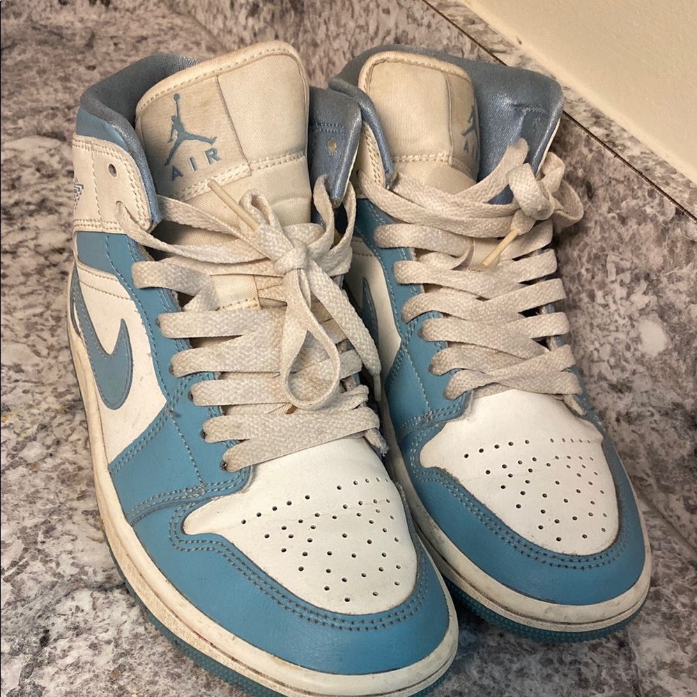 Nike Air Jordan Blue and White Sneakers